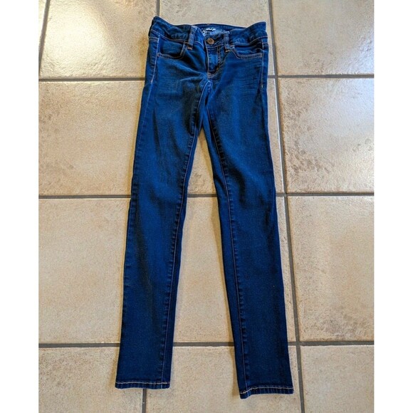 American Eagle Outfitters Denim - American Eagle Outfitters Jegging Size 0 Dark Denim Stretch Skinny Low Rise Y2K